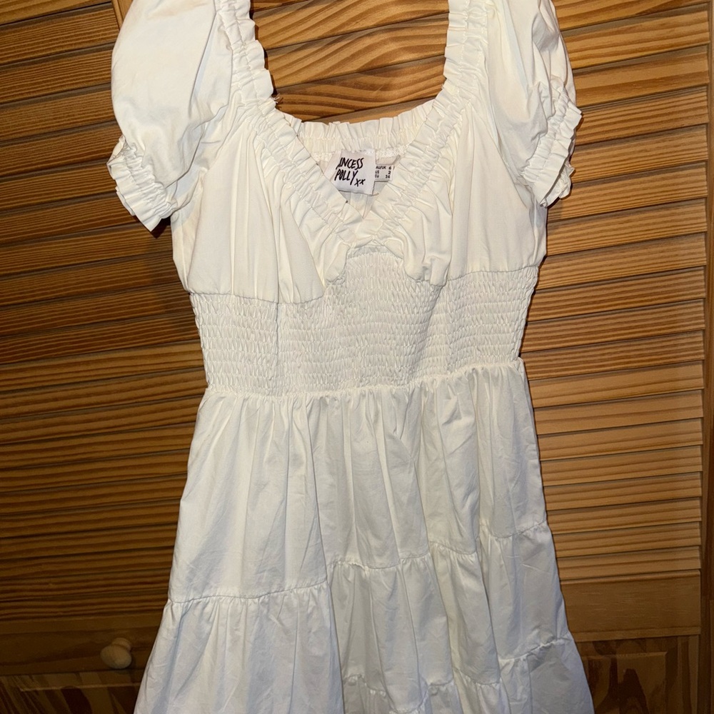Princess Polly White Smocked Dress